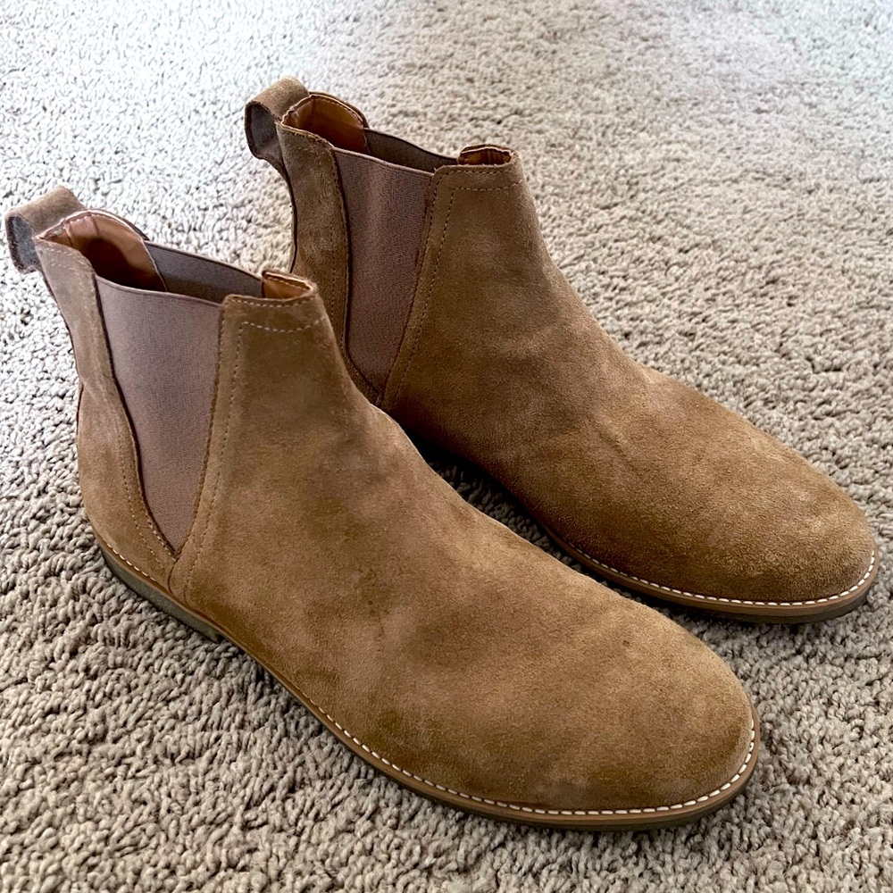 ZARA Chelsea Suede Boots